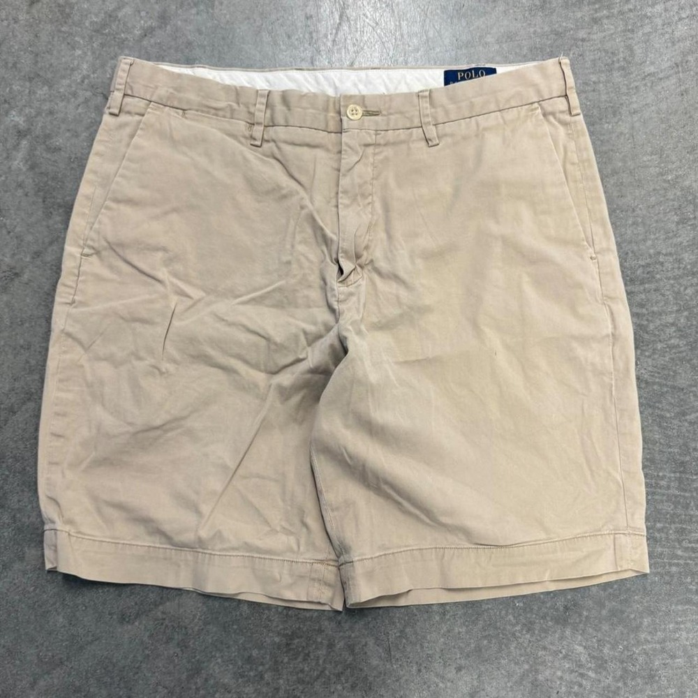 Polo Ralph Lauren Chino Shorts Tan Earthtone Preppy Old Money 34'